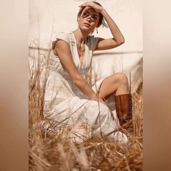 Spell 🤍 Suki Gown White EUC 🤍 XS - Picture 2 of 16